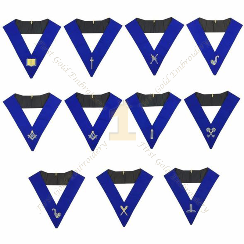 Blue Lodge Officer Collar Set