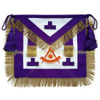 Past Master Puerto Rico Apron Hand Made Embroidered