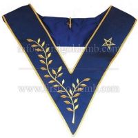 Masonic collar - AASR - Thrice Powerful Master - Machine embroidery