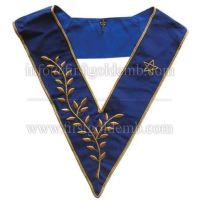 Masonic Officer's collar - AASR - Thrice Powerful Master - Hand embroidery