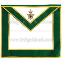 Allied Masonic Degree AMD Past Sovereign Master Apron Green Motif