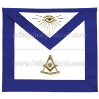 Masonic Blue Lodge Past Master Royal Blue Apron
