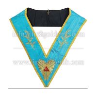 Masonic Memphis Misraim Past Master Worshipful collar Machine embroidery