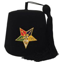 Order of the Eastern Star OES Black Fez