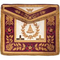 GRAND OFFICERS ORDER OF ATHELSTAN APRON - GOLD HAND EMBROIDERY