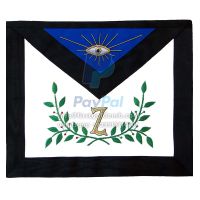 4th Degree Apron Masonic AASR Machine-made Embroidery