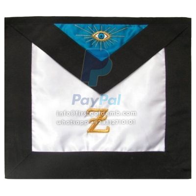 4th Degree Apron Masonic AASR Machine Embroidered