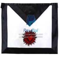 11th Degree Scottish Rite Apron - White With Red Emblem