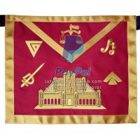 16th Degree Scottish Rite Apron - Red With Gold Borders