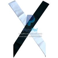 17th Degree Scottish Rite Sash - 2 Pieces White & Black