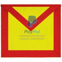 17th Degree Scottish Rite Apron - Red & Yellow