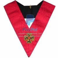 18th Degree Scottish Rite Collar - Red Moire