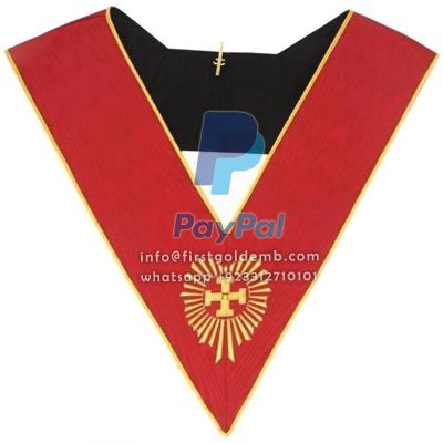 Head Chapter 18th Degree Scottish Rite Collar - Red