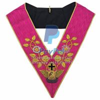 18th Degree Scottish Rite Collar Rose Croix - Pink Moire