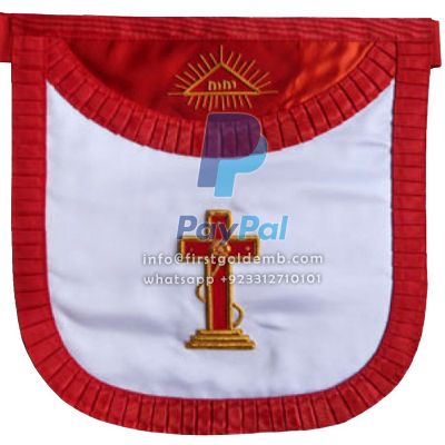 18th Degree Scottish Rite Apron - White & Red