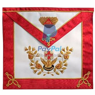 18th Degree Scottish Rite Apron - White & Red