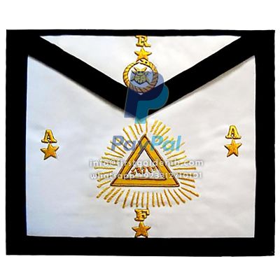 25th Degree Scottish Rite Apron - Gold & Black