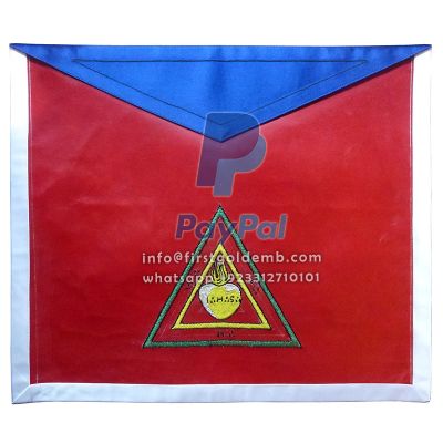 26th Degree Scottish Rite Apron - Red & Blue