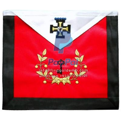 27th Degree Scottish Rite Apron - White & Red