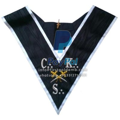 30th Degree Scottish Rite Collar - CKS Black