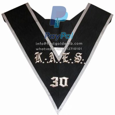 30th Degree Scottish Rite Collar - KAES Black