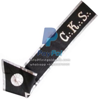 30th Degree Scottish Rite Sash - CKS Black