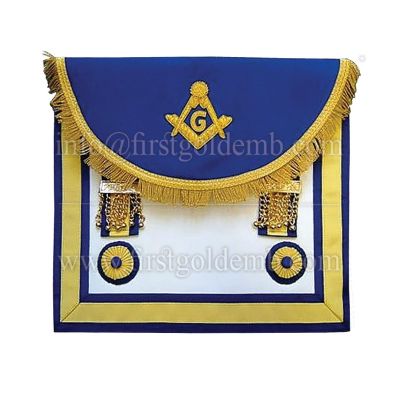 AASR Rosettes Blue Yellow Apron