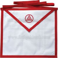 Masonic Holy Royal Arch White Cotton Duck Cloth Member Apron Printed