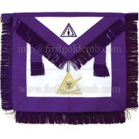 Masonic Past Thrice Illustrious Master PTIM Apron Hand Embroidered