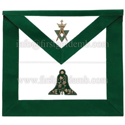 Allied Masonic Degree AMD Officer Apron - Senior Warden