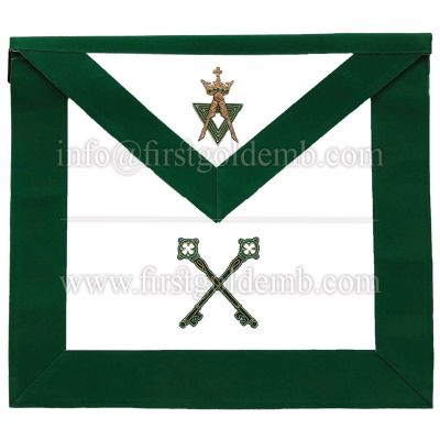 Allied Masonic Degree AMD Officer Apron - Treasurer