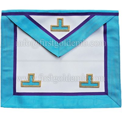 Masonic Memphis Misraim Rite Worshipful Master Apron Hand Embroidered