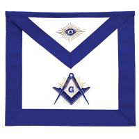 Masonic Master Mason Blue Lodge Apron With Radiant G