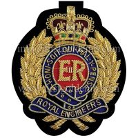 Honi Soit Qui Mal Y Pense Firm Royal Engineers Bullion Blazer Badge