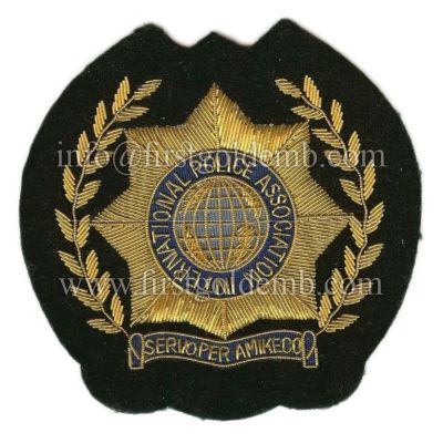 International Police Association Servo Per Amikeco Bullion Blazer Badge