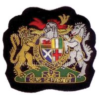 Je-Suis Prest Quis Separabit Bullion Blazer Badge