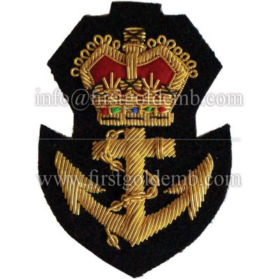 Navy Officer Bullion Blazer Badge