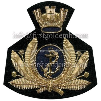 Navy Officer Bullion Blazer Badge