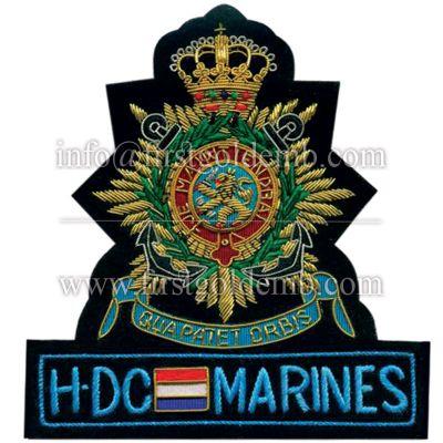 H-Dc Marines Bullion Blazer Badge