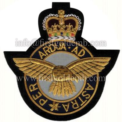 Per Ardua Ad Astra Air Force Bullion Blazer Badge