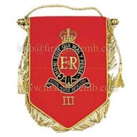 Pennant With Bullion Badge Handmade Embroidery