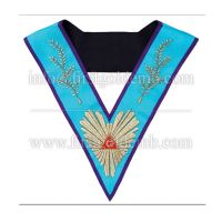 Masonic Memphis Misraim Worshipful Master Collar Hand Embroidered