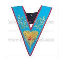 Masonic Officer's collar Memphis Misraim Worshipful Past Master Hand Emroidered