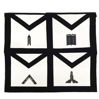 Masonic Funeral Members Apron Set