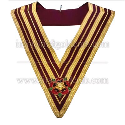 GRAND MASTER ORDER OF ATHELSTAN COLLAR - CRIMSON RIBBON