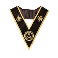 OFFICERS MALTA REGULATION COLLAR - BLACK MOIRE