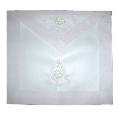 Masonic Past Master Apron All White