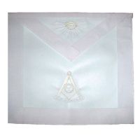 Masonic Past Master Apron All White