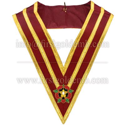 GRAND OFFICERS ORDER OF ATHELSTAN COLLAR - CRIMSON RIBBON