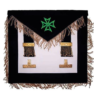 WORSHIPFUL MASTER MALTA REGULATION APRON - GREEN